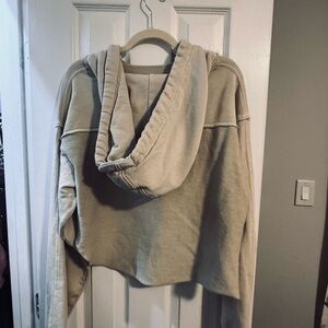 Free People Cream Knit Top